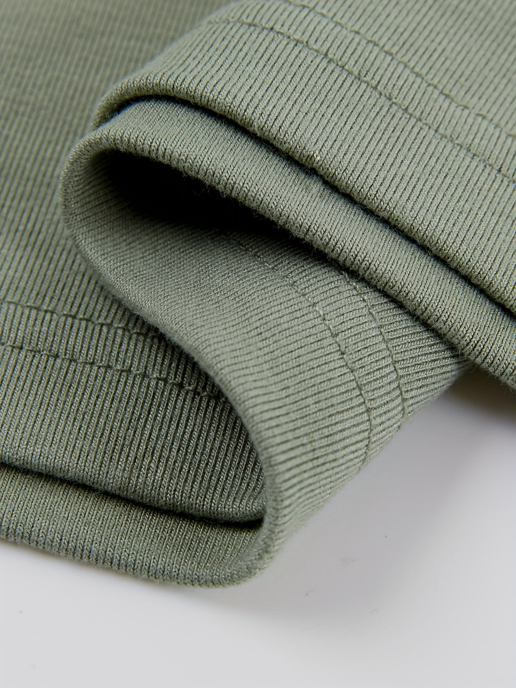 MOHOMO Women'S Square Neck Long Sleeve Top - Olive Green, Ribbed Texture, Non-Stretch Fabric, Perfect for Spring\u002FSummer\u002FFall, Casual & Commuter Wear, Casual Wear Top | Square Neckline Top | Construction, Ladies T Shirts