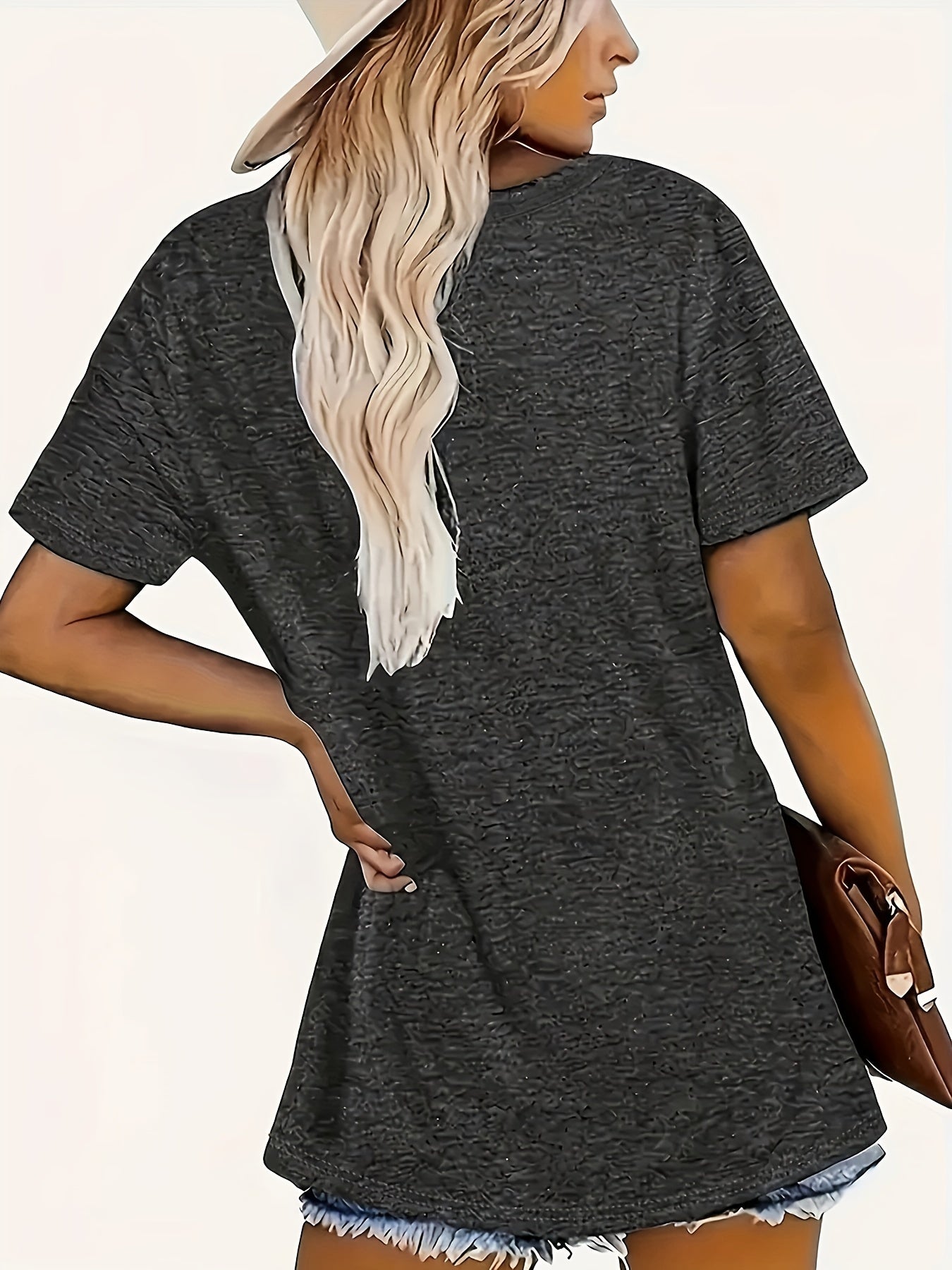 Plus Size Women's Casual Oversized T-Shirt with \