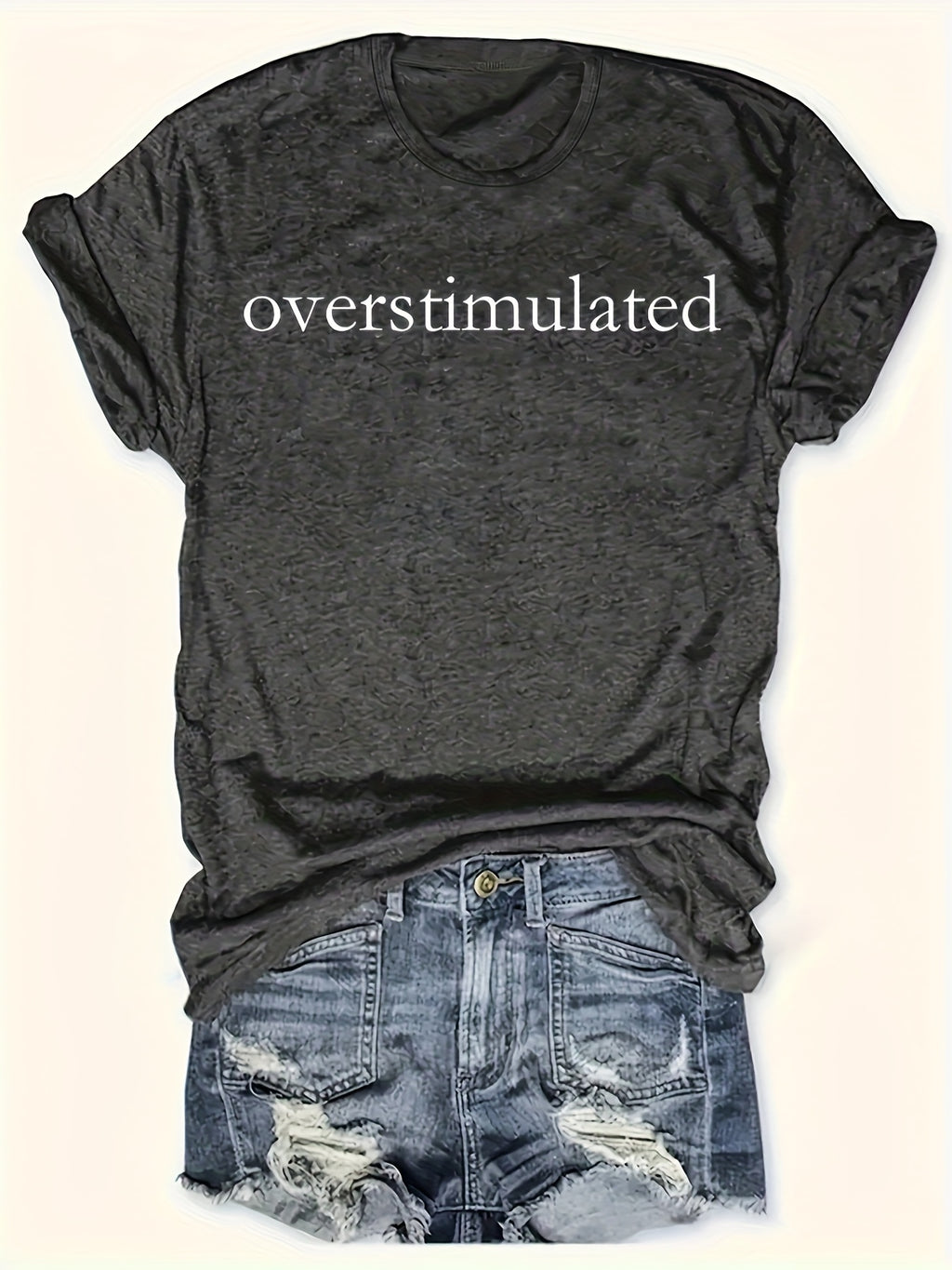 Plus Size Women's Casual Oversized T-Shirt with \