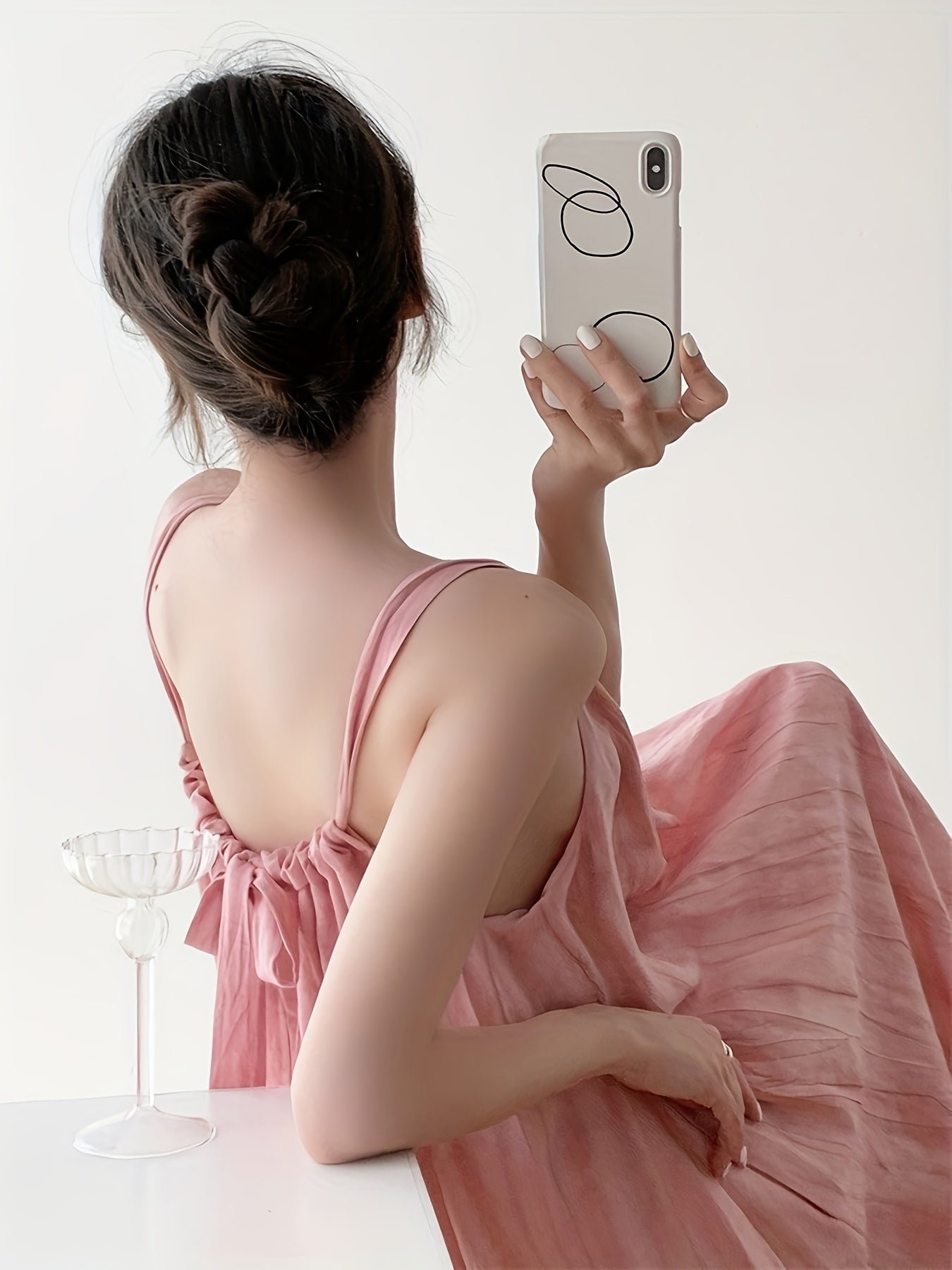 Women's Pink Tie-Dye Sleeveless Maxi Dress - Casual Elegant Beach Vacation Dress with Adjustable Waist Tie, Lightweight Summer Flowy Dress for Women, Hand Wash Only, Beach Dresses, Soft Fabric Gown